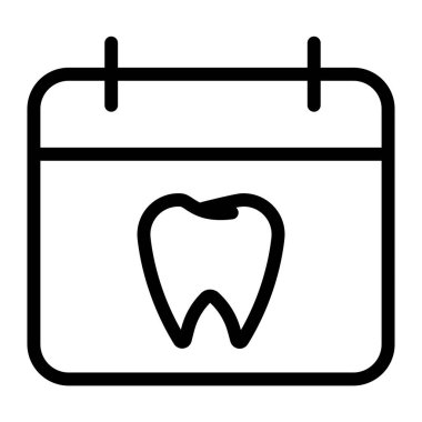 Beyaz arkaplan üzerindeki basit takvim vektör resimlemesi