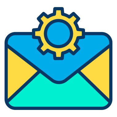 posta simgesi, vektör illüstrasyonu