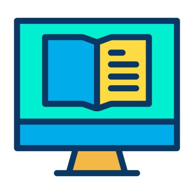 kitap simgesi, vektör illüstrasyonu