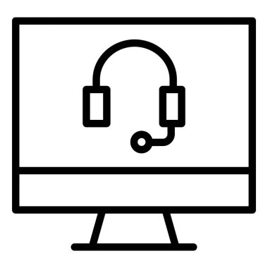 Basit simge, vektör illüstrasyonunu destekle