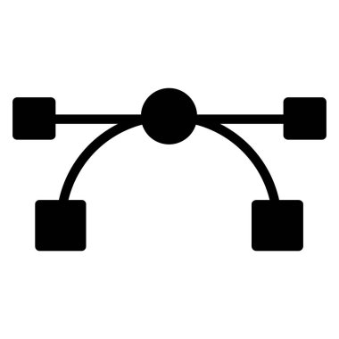 Beyaz arkaplanda basit vektör simgesi