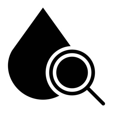 Tıbbi bir ikonun vektör çizimi. Kan!