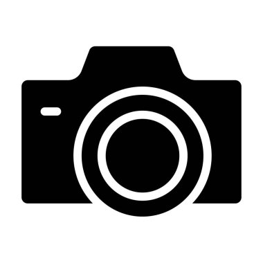 Kamera. Web simgesi basit illüstrasyon 