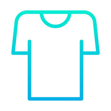 t-shirt basit simgesi, vektör çizim