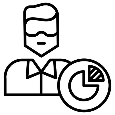 İş. Web simgesi basit illüstrasyon