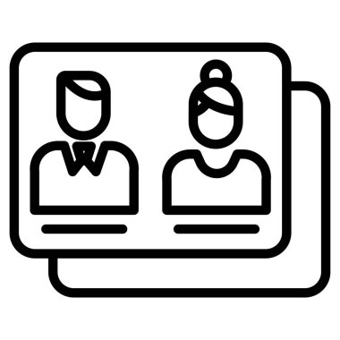 İş ekibi basit simge, vektör illüstrasyonu