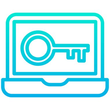 dizüstü bilgisayar simgesi, vektör illüstrasyonu