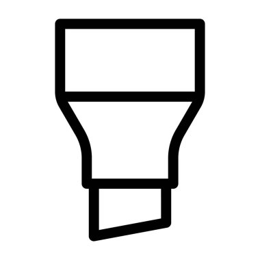 İşaretleyici web simgesi basit vektör illüstrasyonu