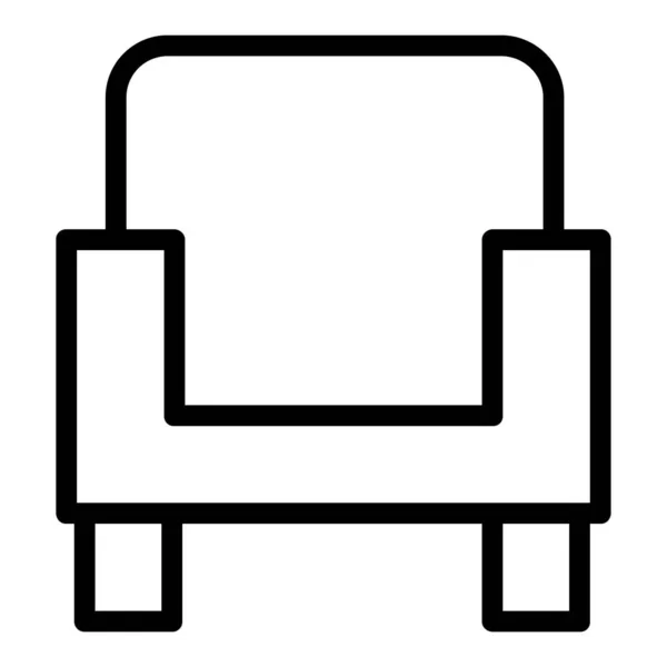 Καναπέ Web Εικονίδιο Απλή Απεικόνιση — Διανυσματικό Αρχείο