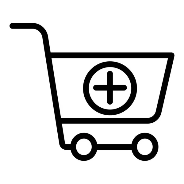 Icono Del Carrito Compras Ilustración Del Vector — Vector de stock