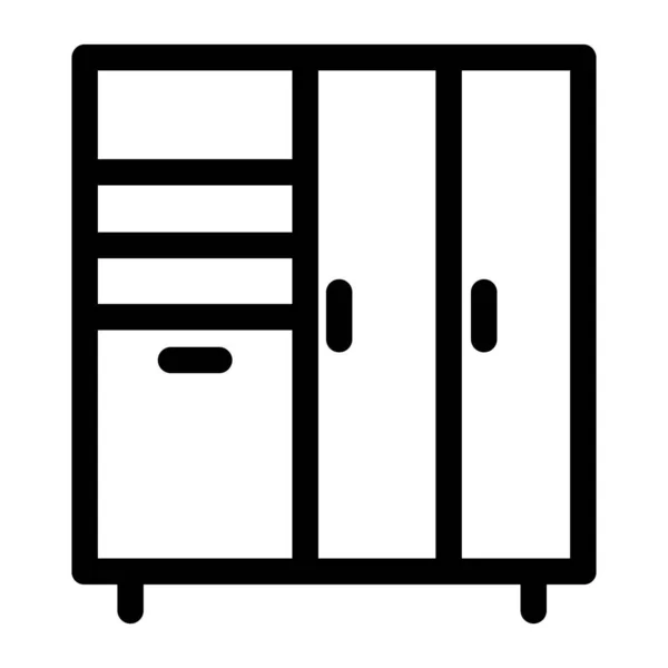 Wardrobe Icon Vector Illustration — Stock Vector