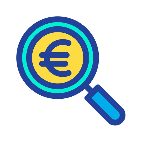 Euro Currency Concept Simple Art Vector Illustration — Stock Vector