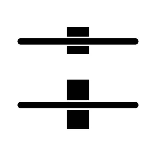 Verticle Verteilen Sie Einfaches Symbol Vektorillustration — Stockvektor