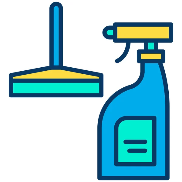 Cleaning Web Icon Simple Illustration — Stock Vector