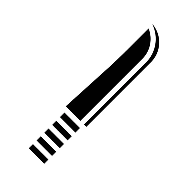 Icono Cuchillo Simple Ilustración Vectorial — Vector de stock