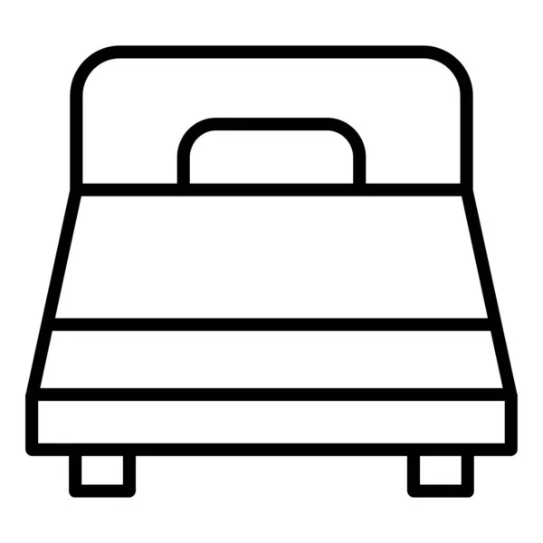 Cama Icono Vector Ilustración — Vector de stock