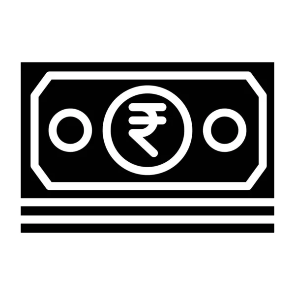 Rupien Vektorillustration Der Indischen Währung Geld Indische Rupie — Stockvektor