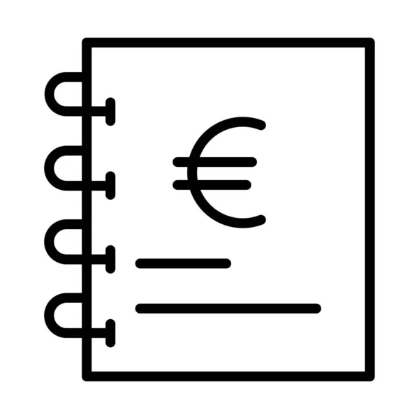 Euro Valuta Begrepp Enkel Konst Vektor Illustration — Stock vektor