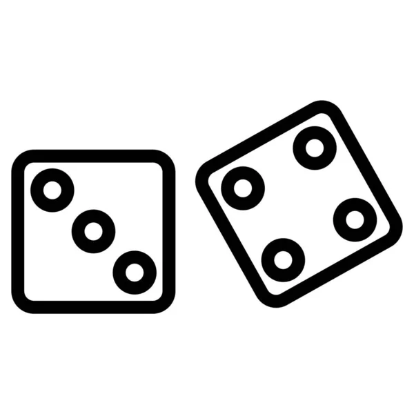 骰子Web图标简单设计 — 图库矢量图片
