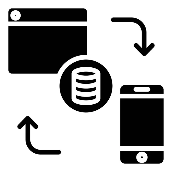 Icono Del Teléfono Móvil Ilustración Vectorial — Archivo Imágenes Vectoriales