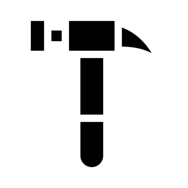 Einfache Abbildung Des Hammer Vektor Symbols Auf Weißem Hintergrund — Stockvektor