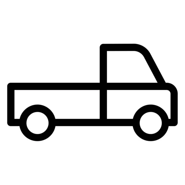 Einfaches Lkw Symbol Vektorillustration — Stockvektor