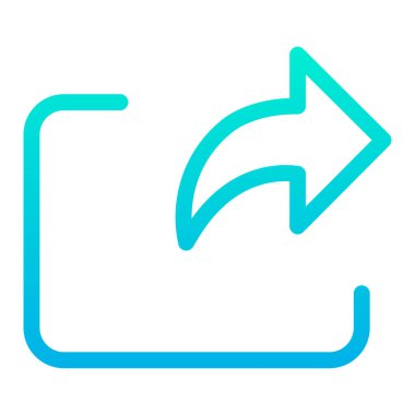 Beyaz üzerinde izole edilmiş simge, minimal vektör simgesi paylaş