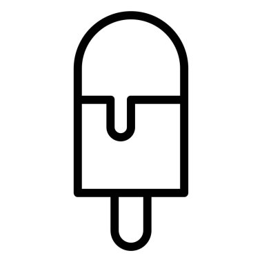 dondurma, yaz konsepti, vektör çizimi