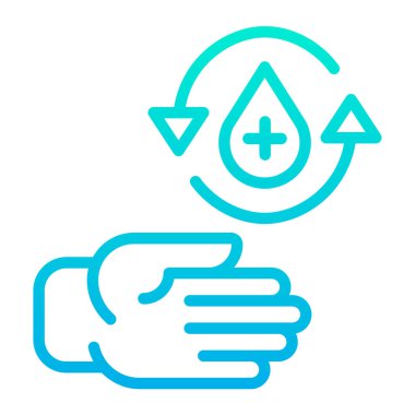 Hijyen web simgesi basit vektör illüstrasyonu