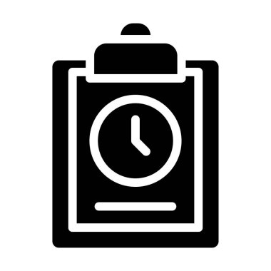 Web ve mobil uygulama tasarımınız için beyaz arkaplanda izole edilmiş saat simgesi vektörü, zamanlama logosu konsepti