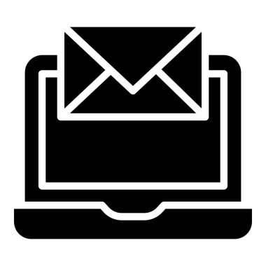 dizüstü bilgisayar simgesi, vektör illüstrasyonu