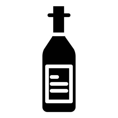 şişe simgesi, vektör illüstrasyonu