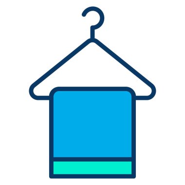 Havlu Web simgesi vektör illüstrasyonu