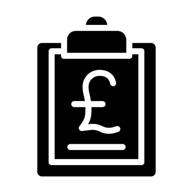 Beyaz üzerinde izole edilmiş pound minimalist vektör simgesi 