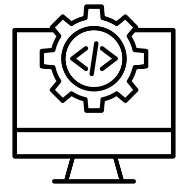 Kodlama konsepti. Basit resimleme