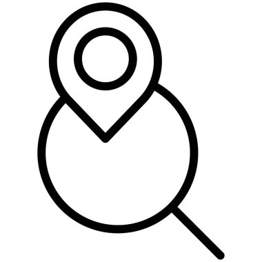 konum. Web simgesi basit illüstrasyon