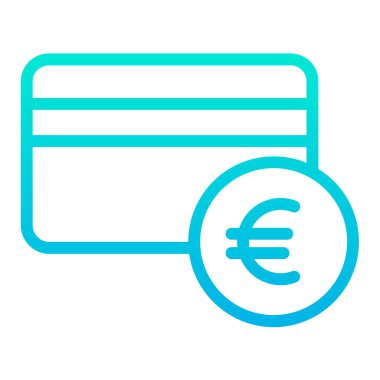 Avro para birimi kavramı basit sanat vektörü illüstrasyonu 