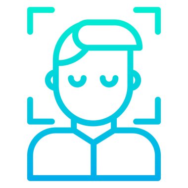 avatar. Web simgesi vektör illüstrasyonu