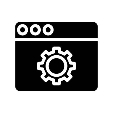 Ayarlama. Web simgesi basit illüstrasyon