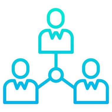 hiyerarşi. Web simgesi basit illüstrasyon