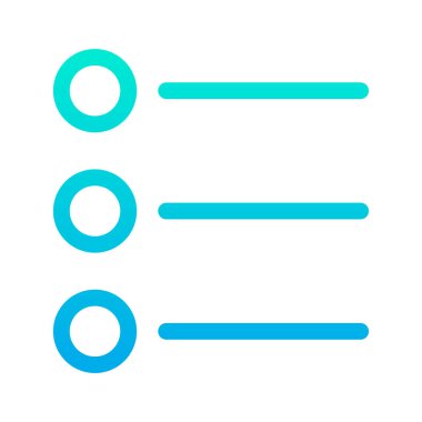 Kontrol listesi. Web simgesi basit tasarım