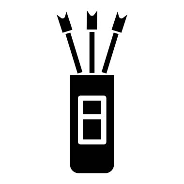 fırça. Web simgesi basit illüstrasyon