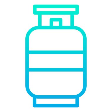 Beyaz arkaplanda basit gaz vektör resimleme