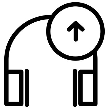 Basit simge, vektör illüstrasyonu yükleniyor