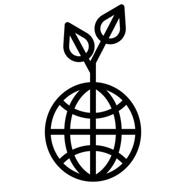 Toprak. Web simgesi basit illüstrasyon