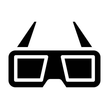 Gözlük. Web simgesi basit illüstrasyon