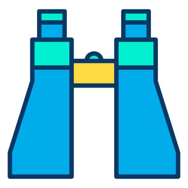 Dürbün. Web simgesi vektör illüstrasyonu