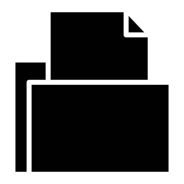 Dosya. Web simgesi basit illüstrasyon 