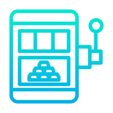 Kumarhane kumar makinesi. Basit resimleme