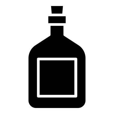 Likör Web simgesi basit vektör illüstrasyonu